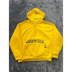 Peanuts Woodstock Hoodie Unisex XL Yellow Cedar Fair Exclusive Character Hood
